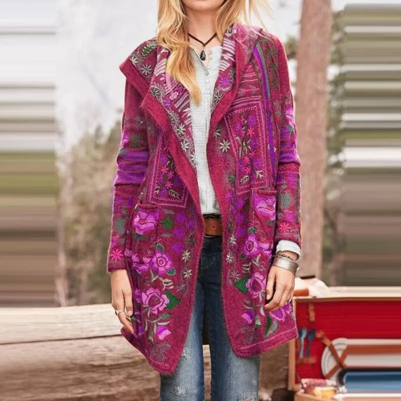 2020 autumn and winter new slim top printed casual long-sleeved jacket