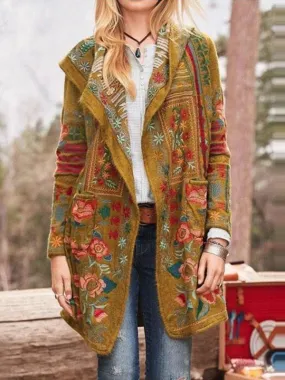 2020 autumn and winter new slim top printed casual long-sleeved jacket
