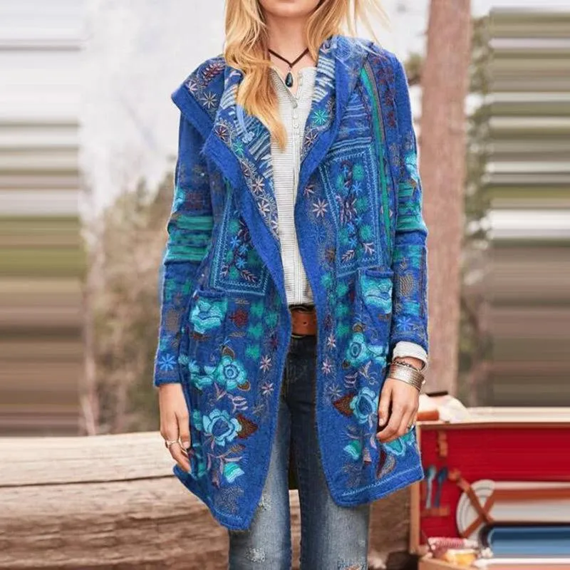 2020 autumn and winter new slim top printed casual long-sleeved jacket