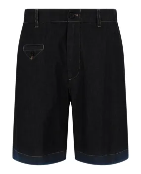 Alexander McQueen Mens Denim Blue Shorts