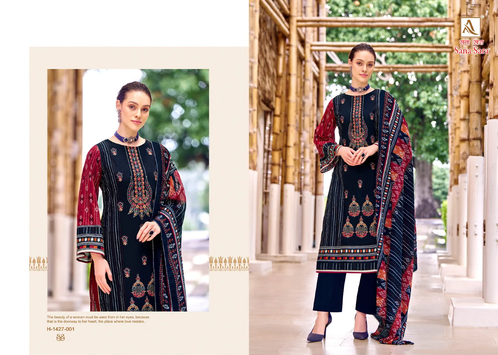 Alok Suit Sana Sara Cambric Dress Material