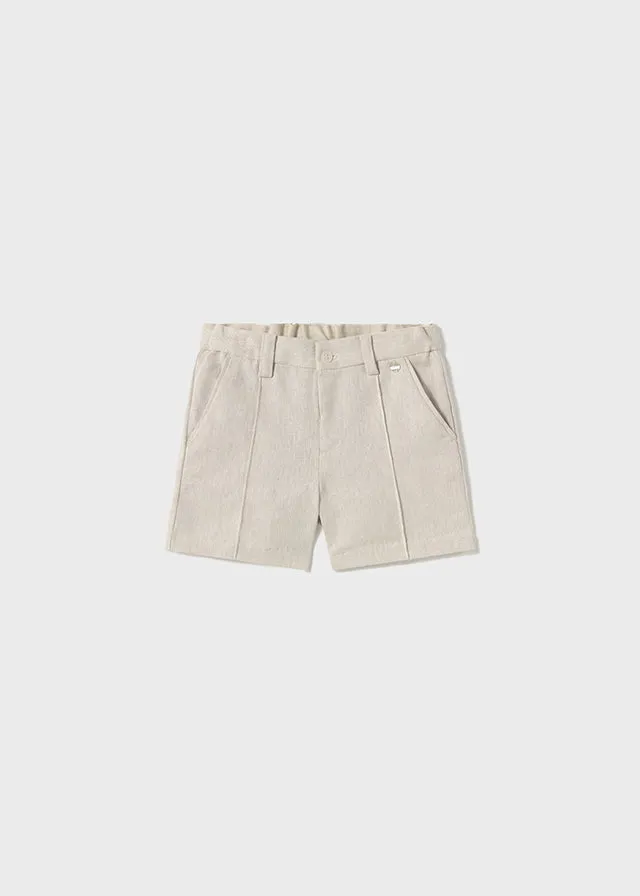 Baby Dressy Bermuda Shorts - Canvas