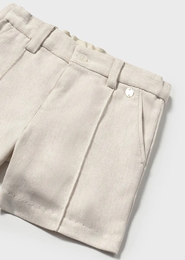 Baby Dressy Bermuda Shorts - Canvas