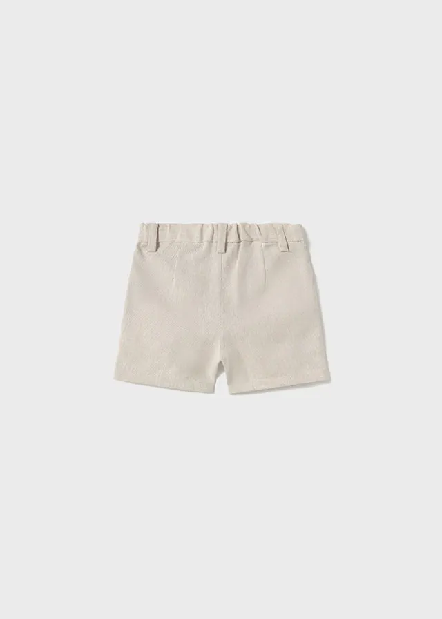 Baby Dressy Bermuda Shorts - Canvas