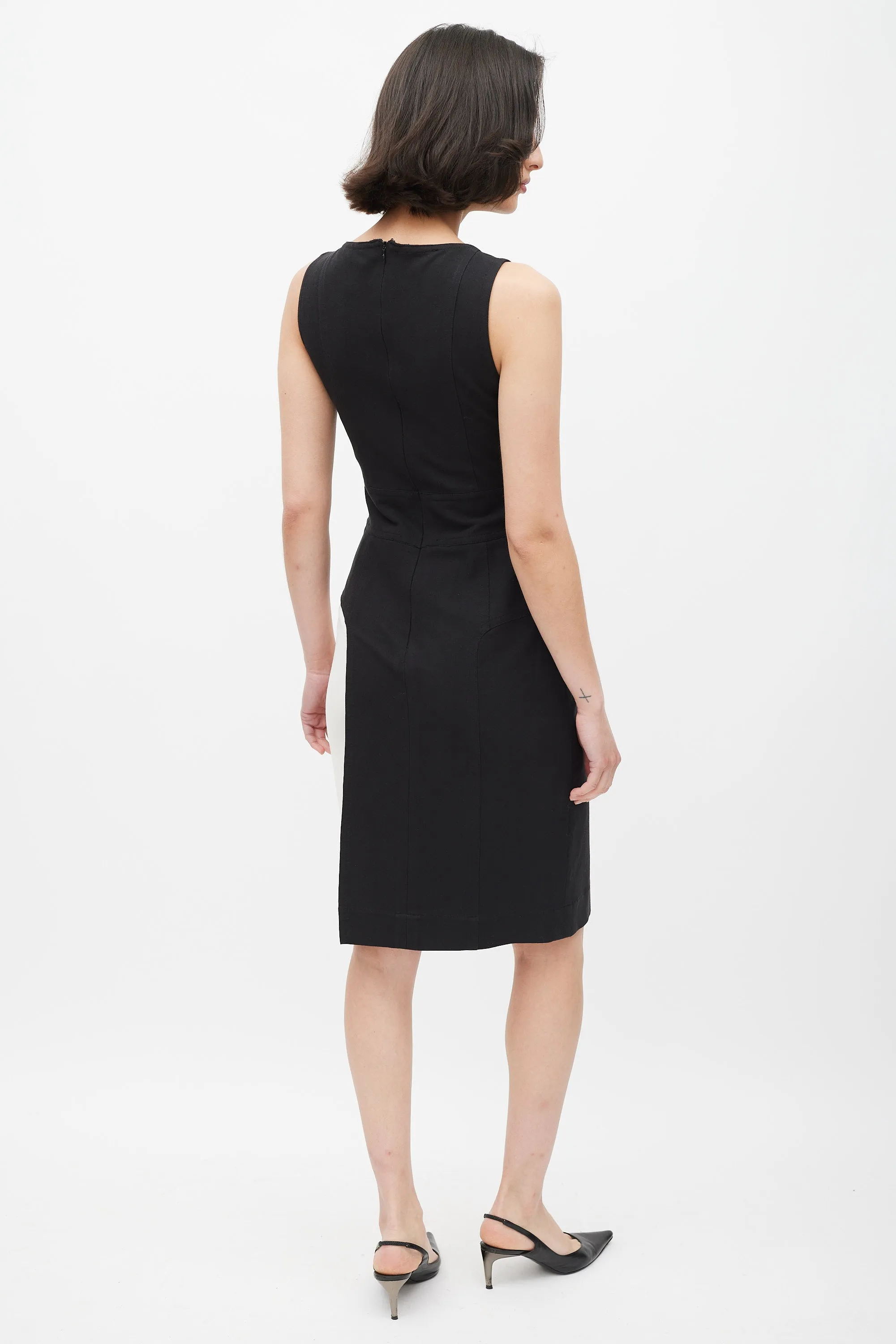 Black & White Cut Out Dress