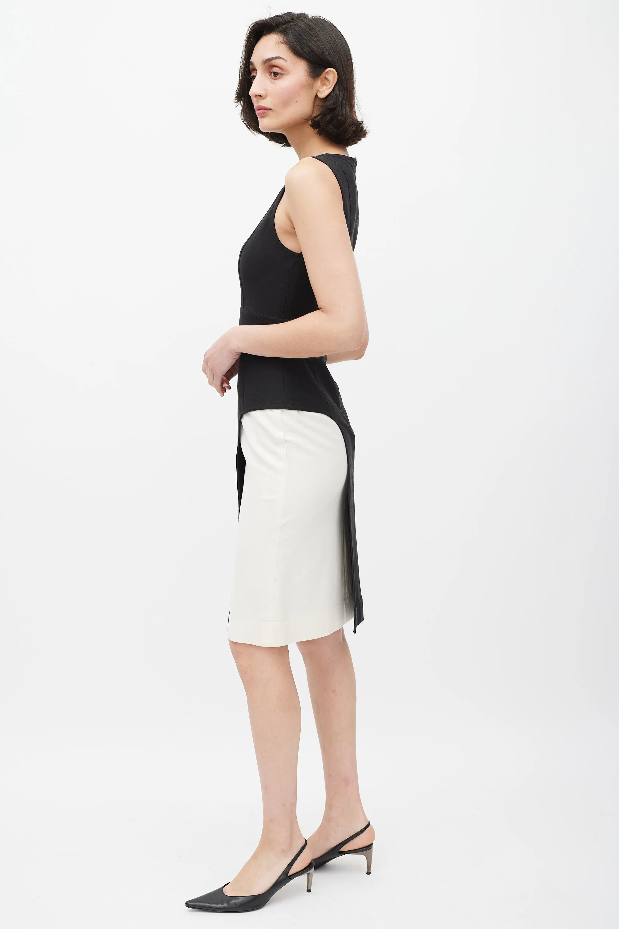 Black & White Cut Out Dress