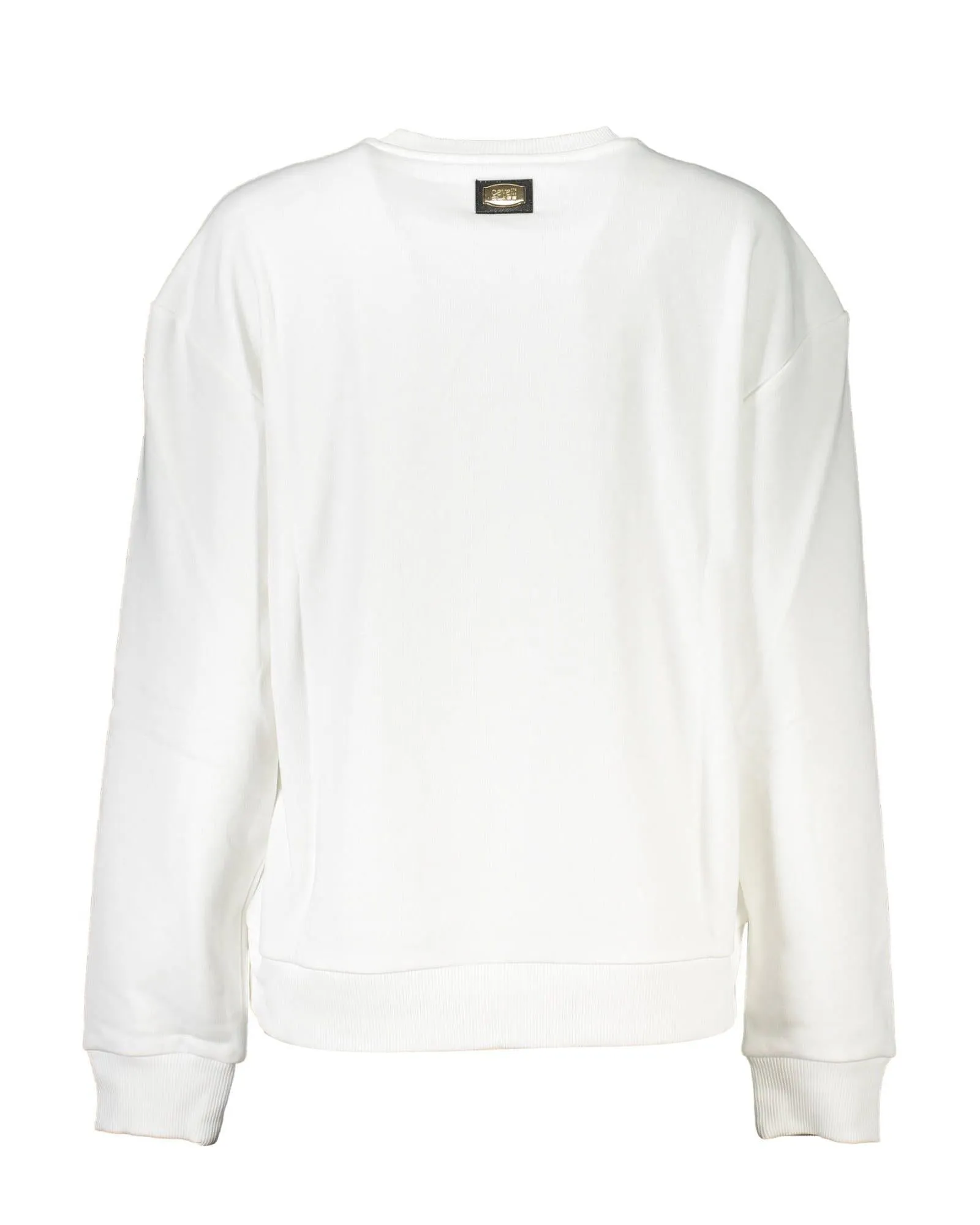 Cavalli Class  Women's White Zebra Print Logo Sweatshirt