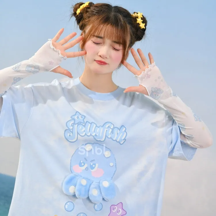 Cute Cartoon Octopus Doll T-shirt