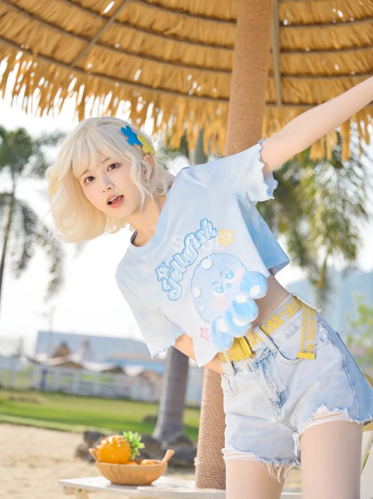 Cute Cartoon Octopus Doll T-shirt