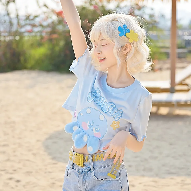 Cute Cartoon Octopus Doll T-shirt