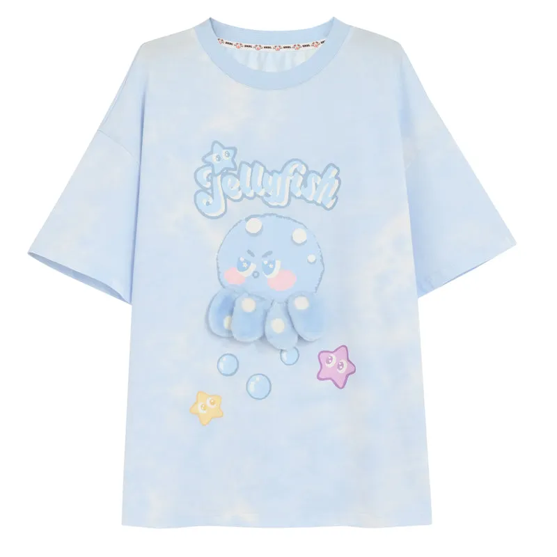 Cute Cartoon Octopus Doll T-shirt