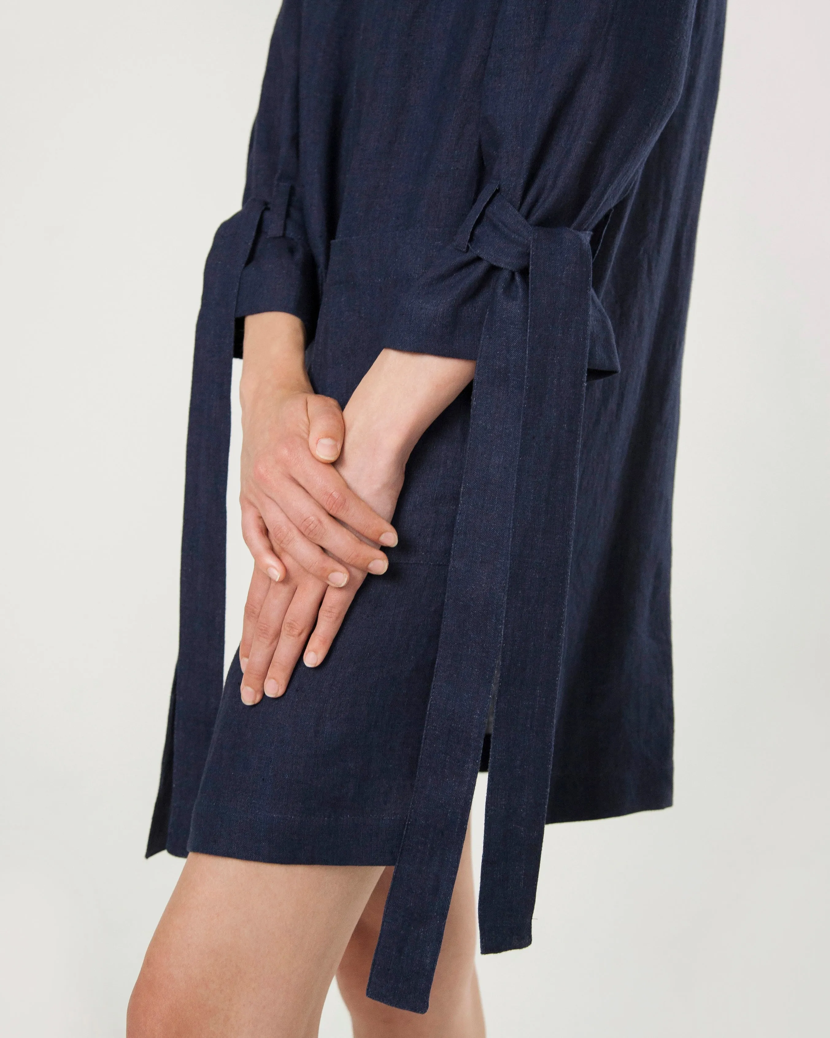 Deep Blue Shirt Dress