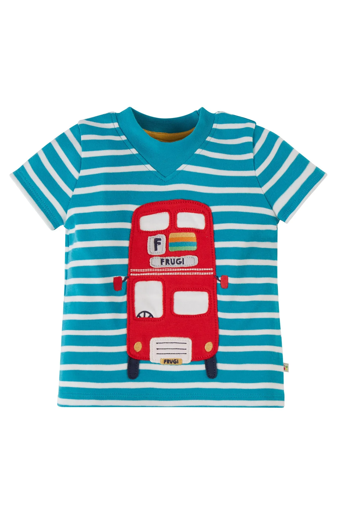 Frugi Switch Easy On Tee - Camper Breton/Bus