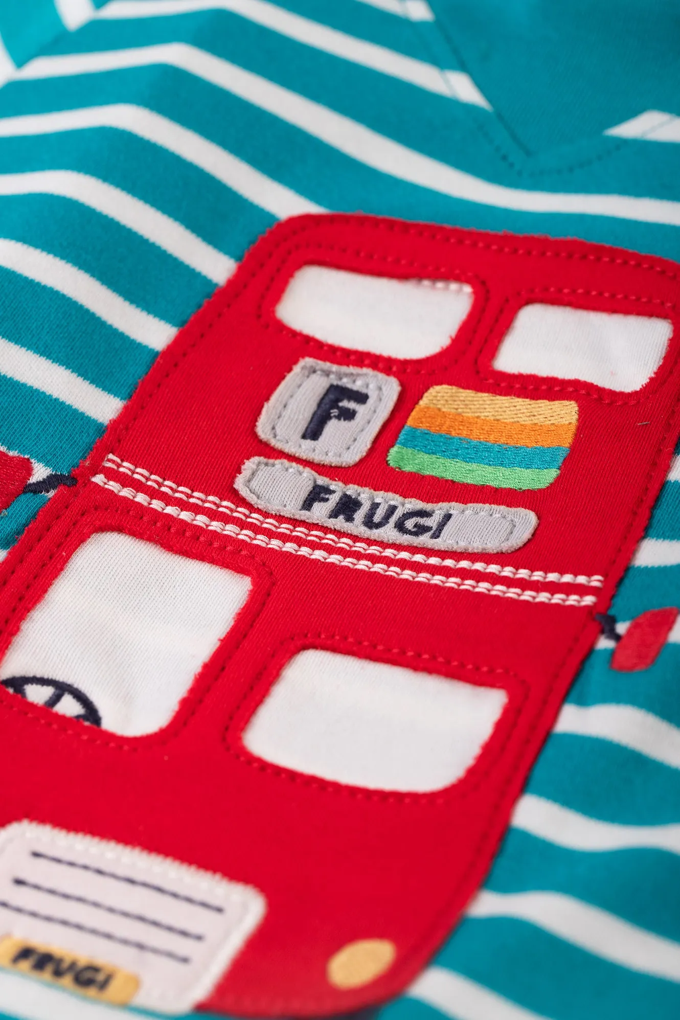 Frugi Switch Easy On Tee - Camper Breton/Bus