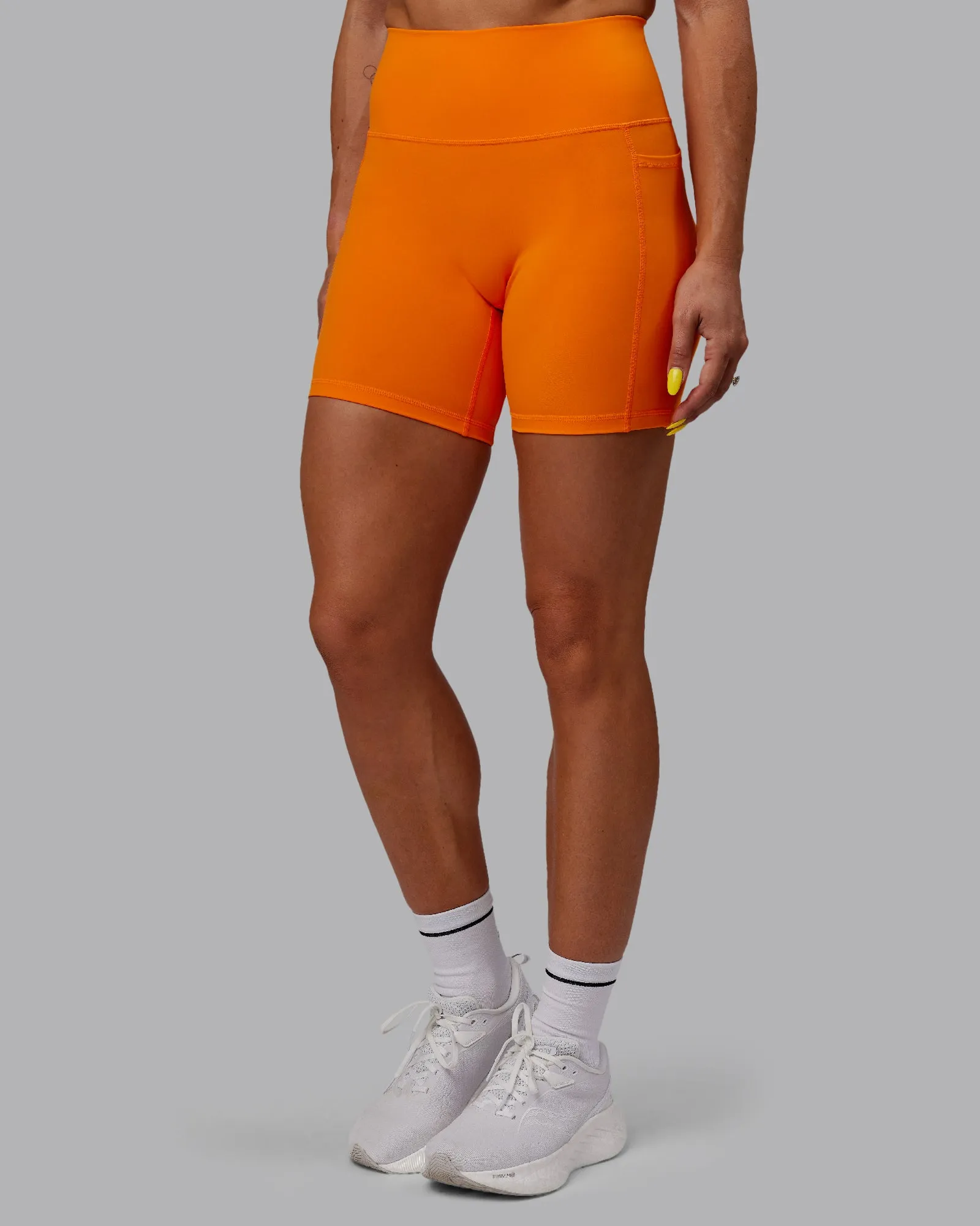 Fusion Mid-Length Shorts - Vibrant Orange