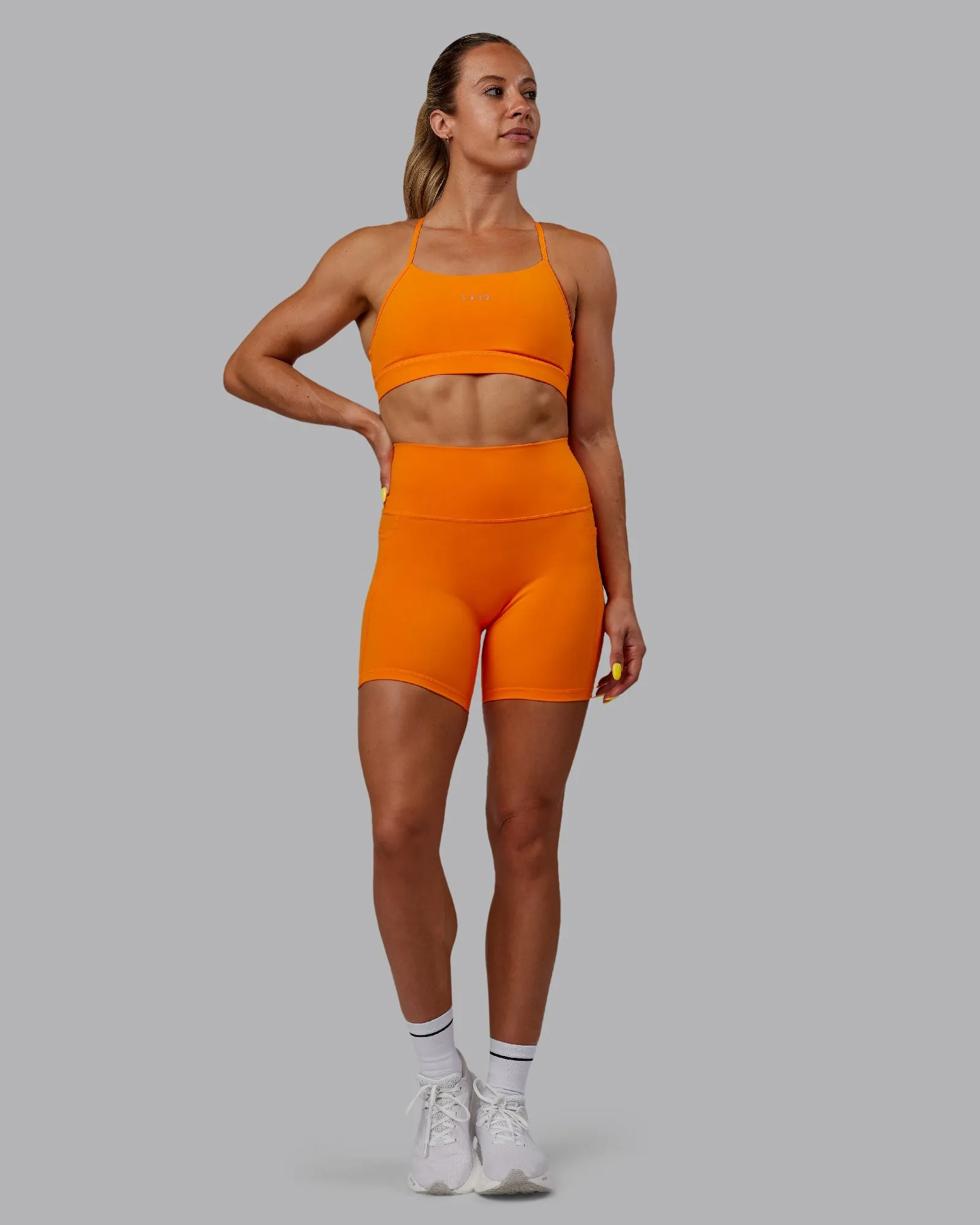 Fusion Mid-Length Shorts - Vibrant Orange