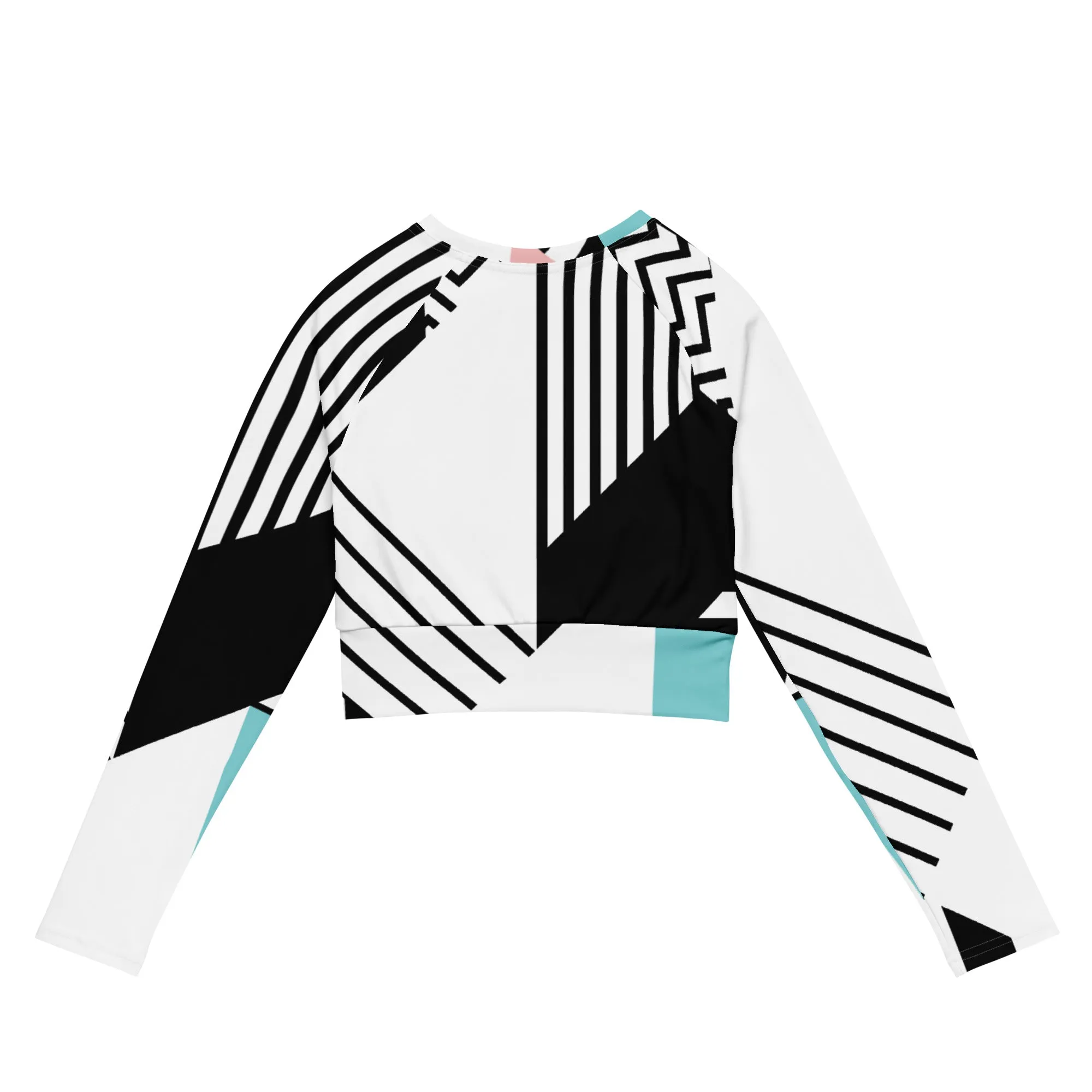 Geometry Recycled long-sleeve crop top