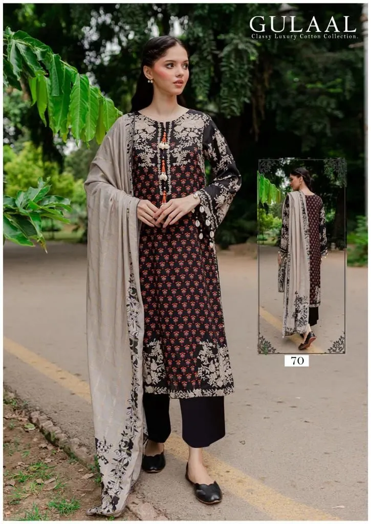 Gulaal Classy Luxury Cotton Vol 7 Karachi Cotton Dress Material (345x10)