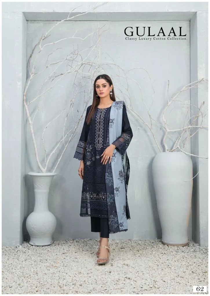 Gulaal Karachi vol 7 Cotton with Printed Pakistani salwar kameez(360x10)