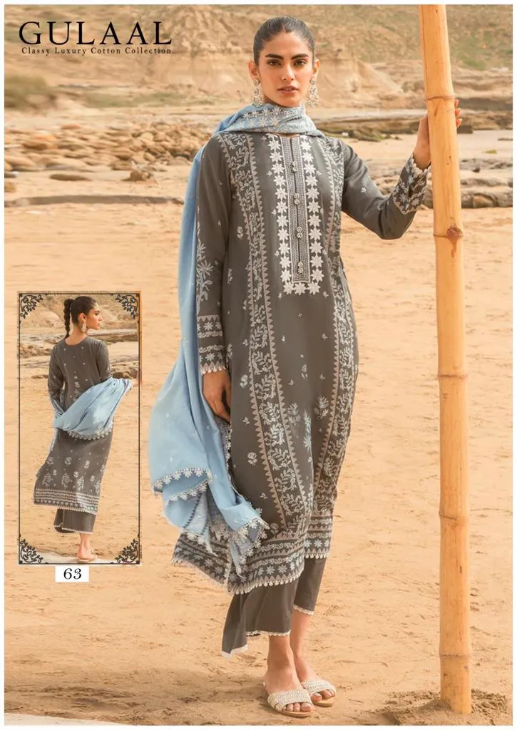 Gulaal Karachi vol 7 Cotton with Printed Pakistani salwar kameez(360x10)