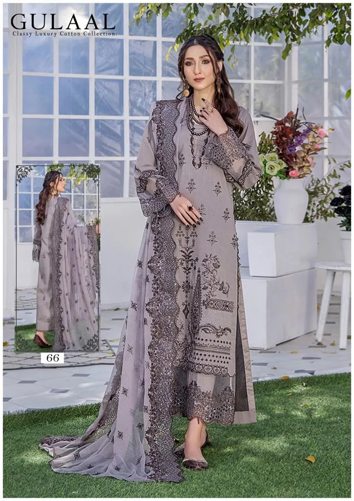 Gulaal Karachi vol 7 Cotton with Printed Pakistani salwar kameez(360x10)