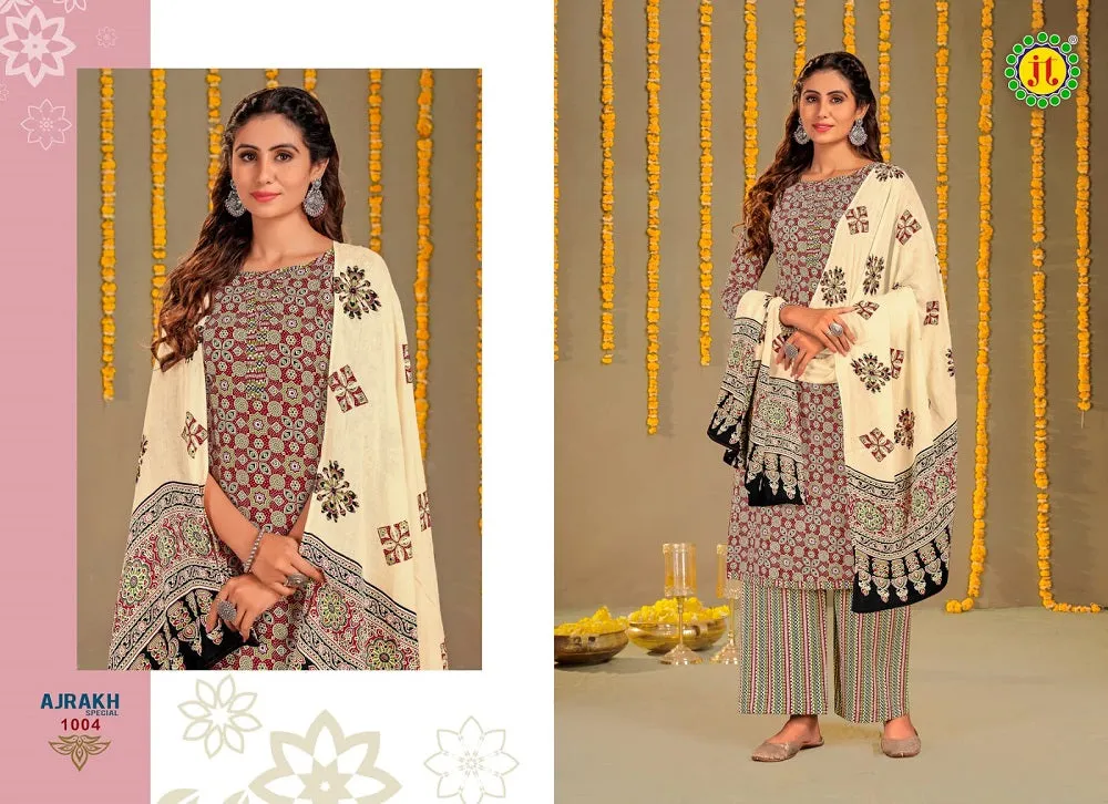 Jt Ajrakh Special Vol-1 Series 1001-1010 Pure Cotton Suit (370x10)