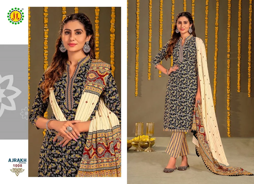 Jt Ajrakh Special Vol-1 Series 1001-1010 Pure Cotton Suit (370x10)