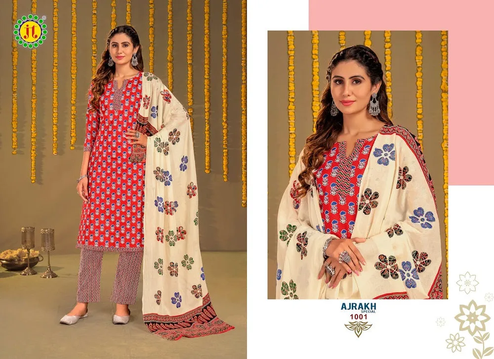 Jt Ajrakh Special Vol-1 Series 1001-1010 Pure Cotton Suit (370x10)