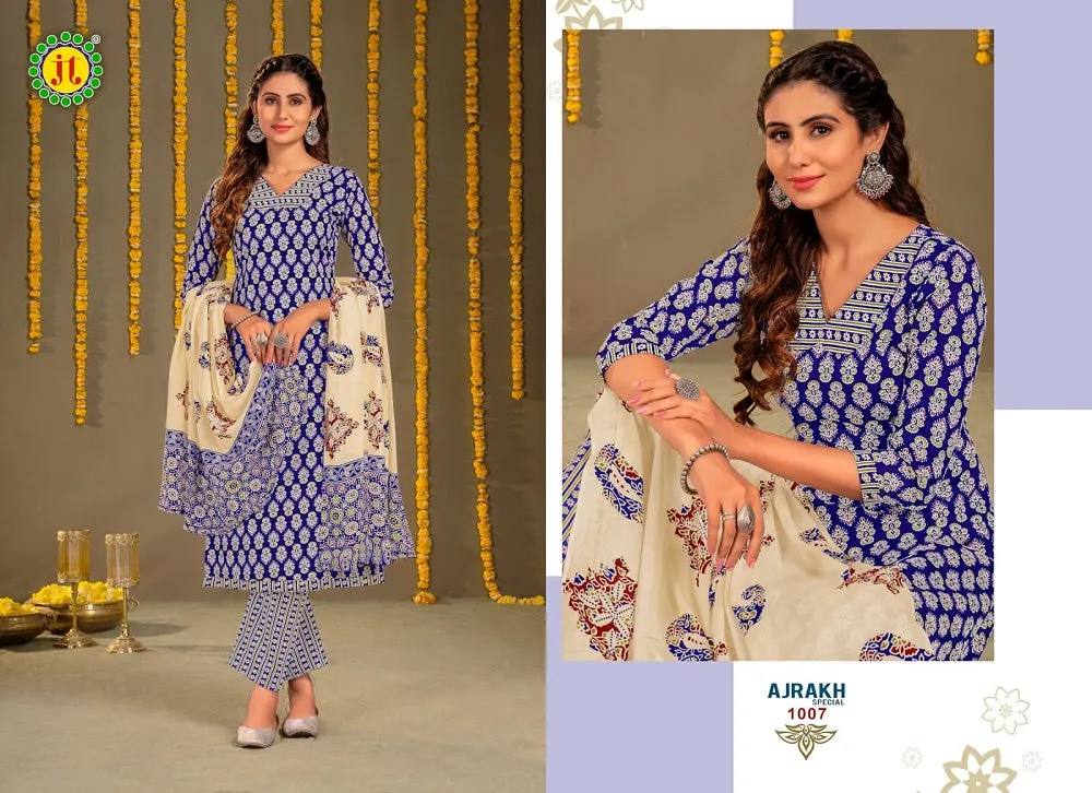 Jt Ajrakh Special Vol-1 Series 1001-1010 Pure Cotton Suit (370x10)