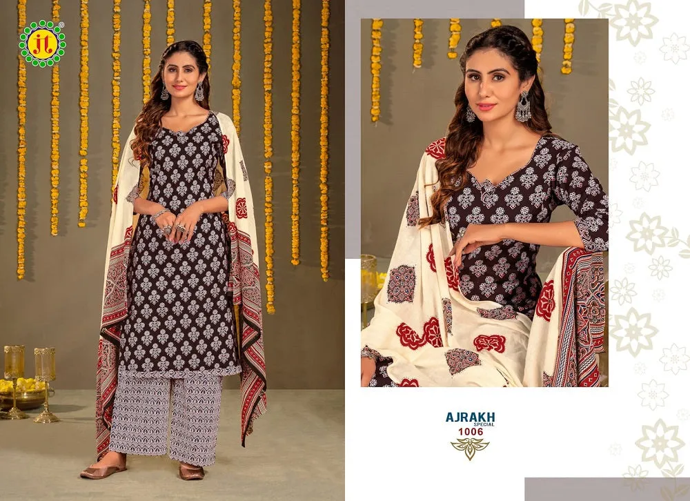Jt Ajrakh Special Vol-1 Series 1001-1010 Pure Cotton Suit (370x10)