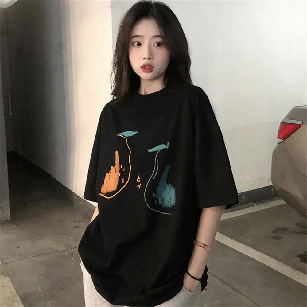 Kawaii Bear Printed Cotton T-shirt
