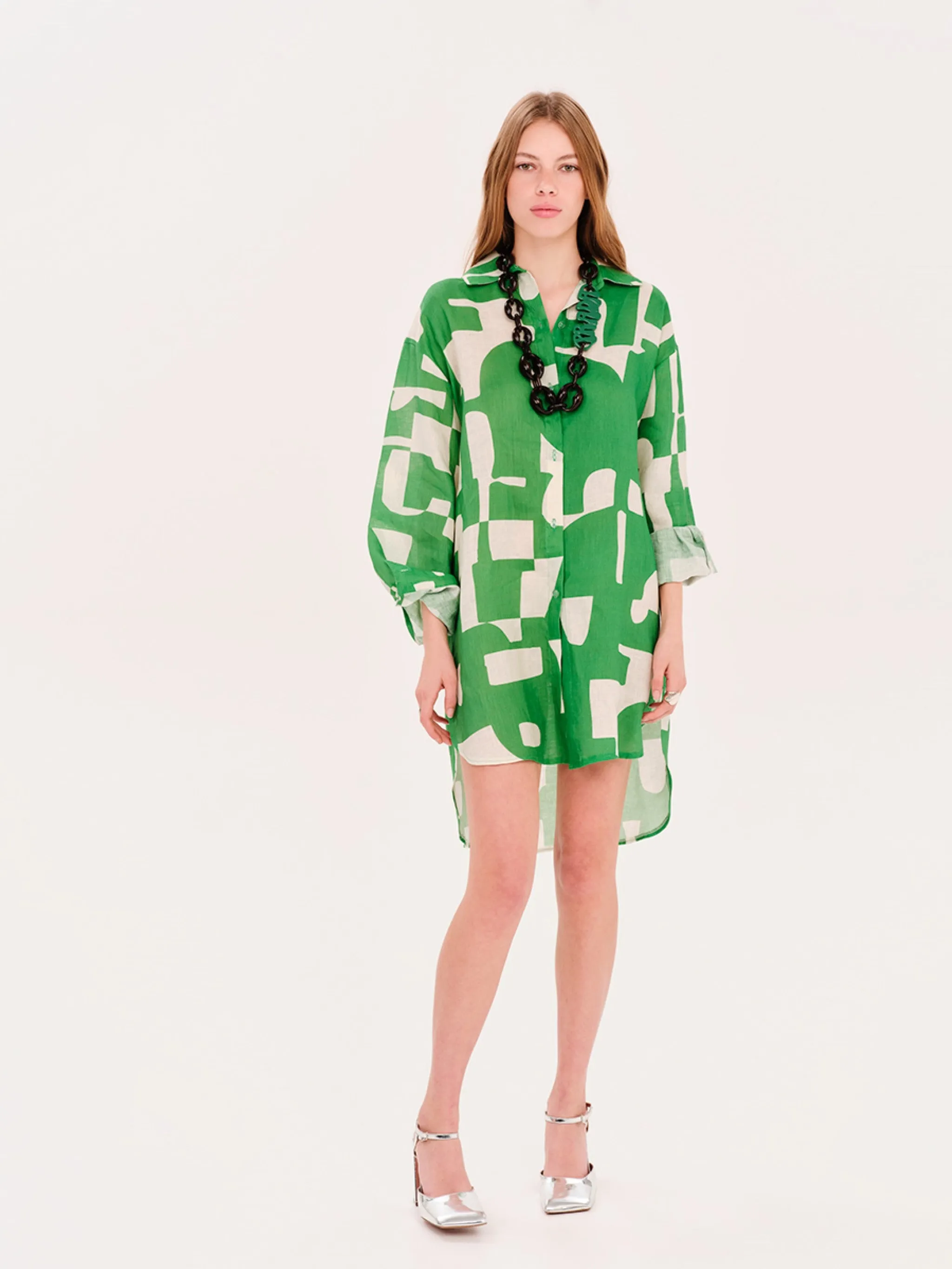 Kyparissi Linen | Loose Shirtdress