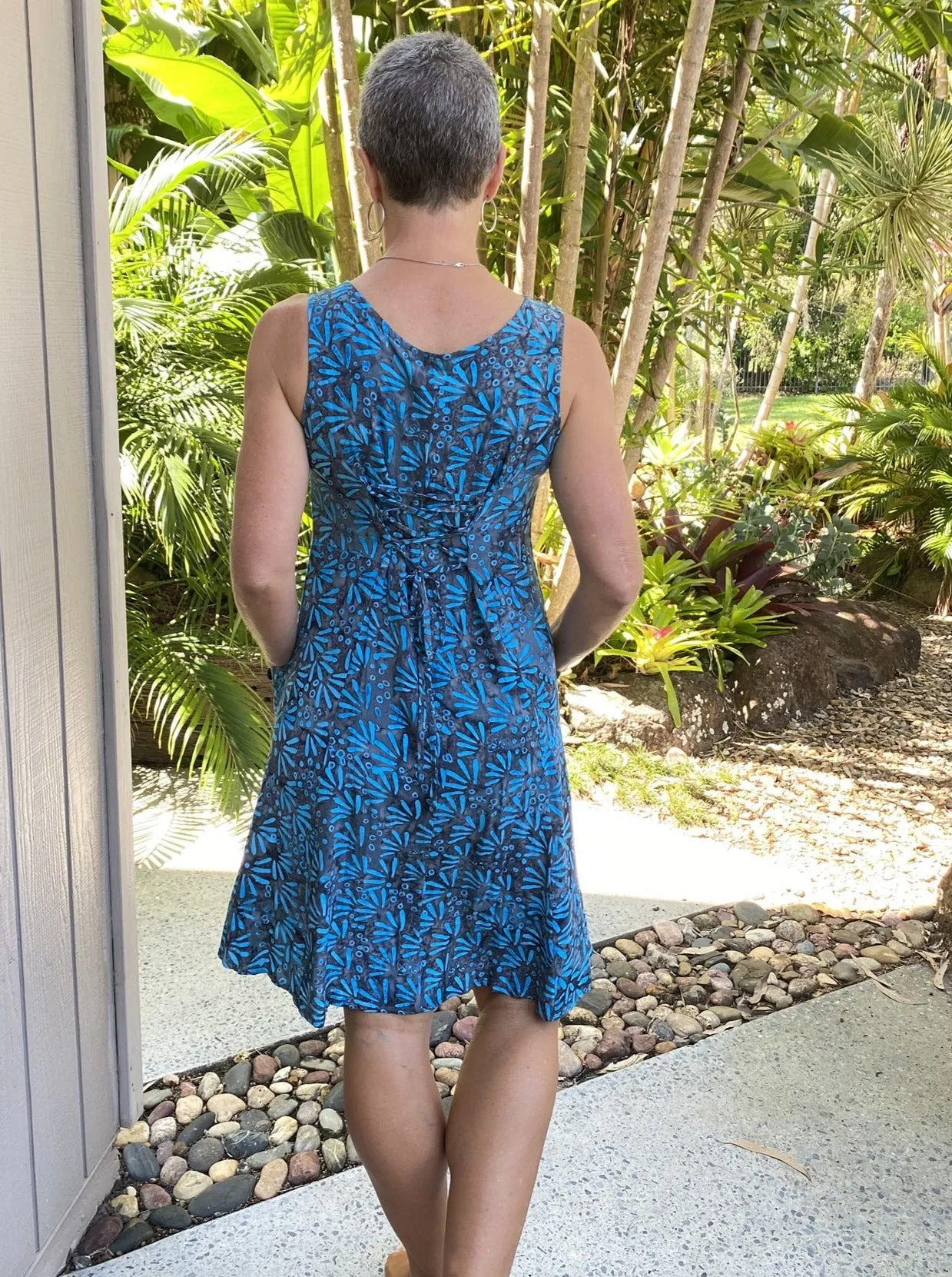 Layla Dress Turquoise Wings