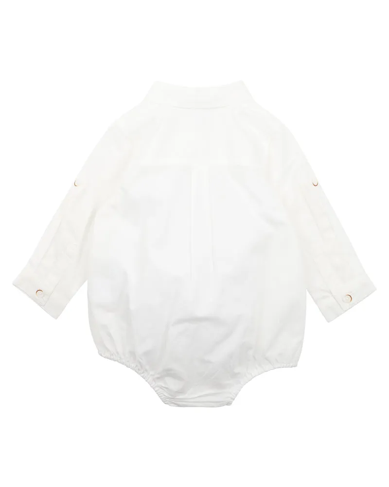 LIAM IVORY SHIRT BODYSUIT
