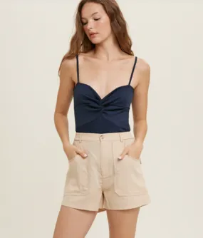 Linen Shorts with Pockets