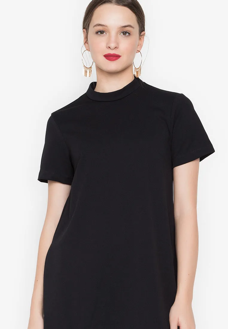 Lucille Pleated Hem Short Dress