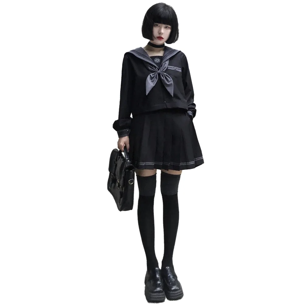 Original Japanese Black JK Sailor Uniform Suit