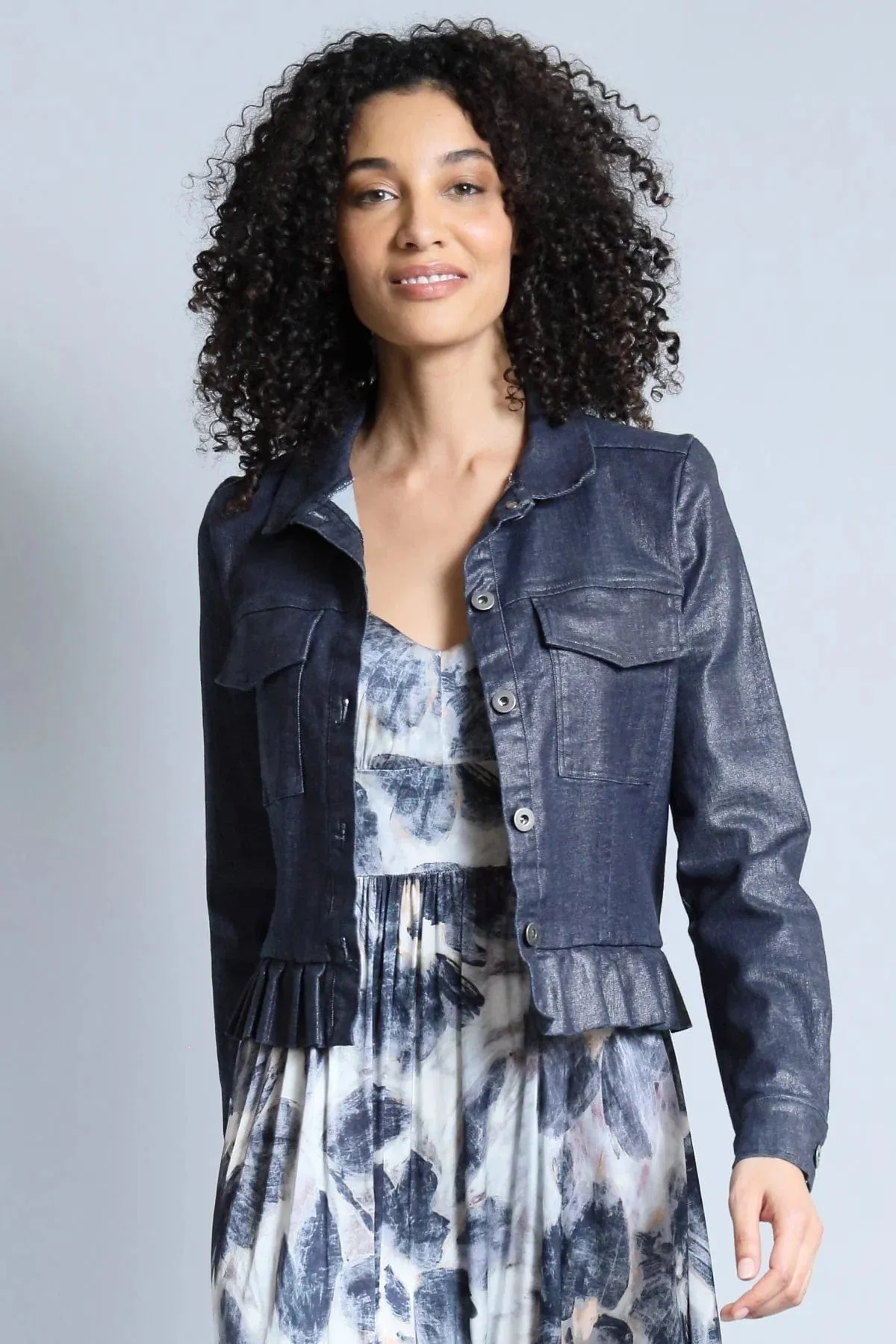 Peplum Jacket | Denim