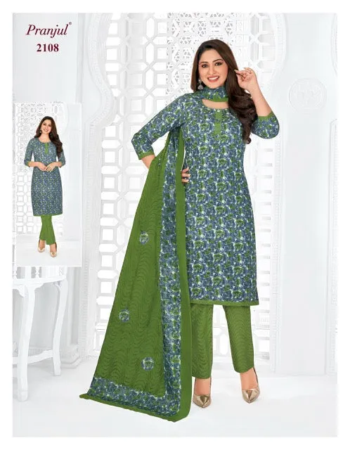 Pranjul Priyanshi Vol 21 Cotton Churidar Material (440x36)