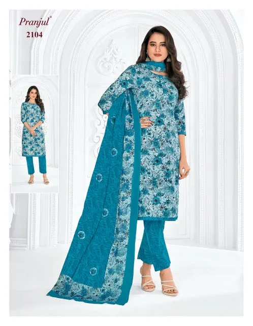 Pranjul Priyanshi Vol 21 Cotton Churidar Material (440x36)