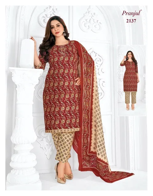Pranjul Priyanshi Vol 21 Cotton Churidar Material (440x36)