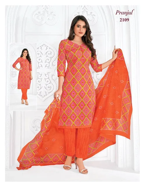 Pranjul Priyanshi Vol 21 Cotton Churidar Material (440x36)