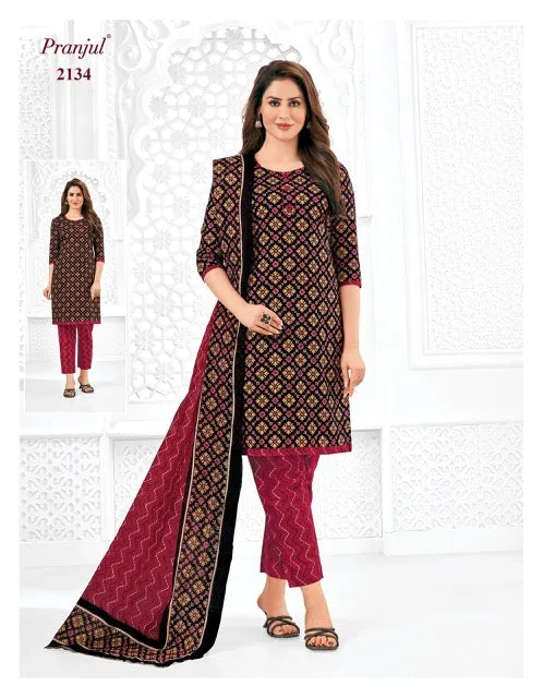 Pranjul Priyanshi Vol 21 Cotton Churidar Material (440x36)