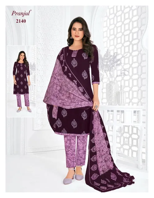 Pranjul Priyanshi Vol 21 Cotton Churidar Material (440x36)