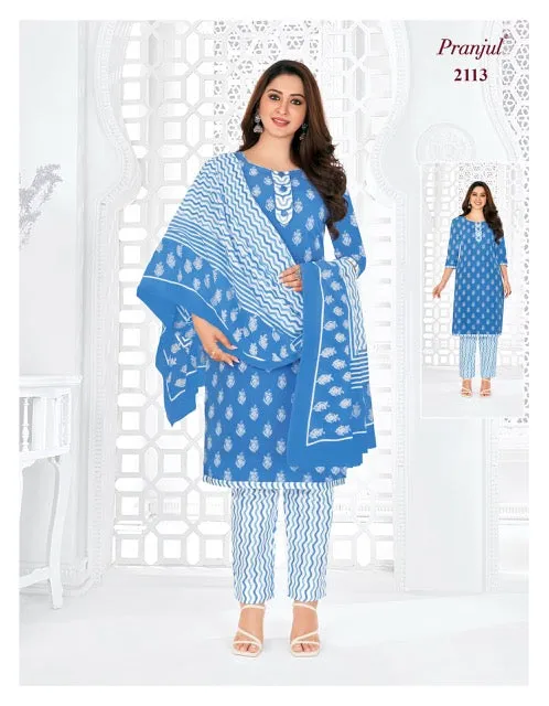 Pranjul Priyanshi Vol 21 Cotton Churidar Material (440x36)