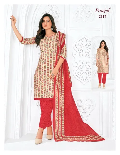 Pranjul Priyanshi Vol 21 Cotton Churidar Material (440x36)