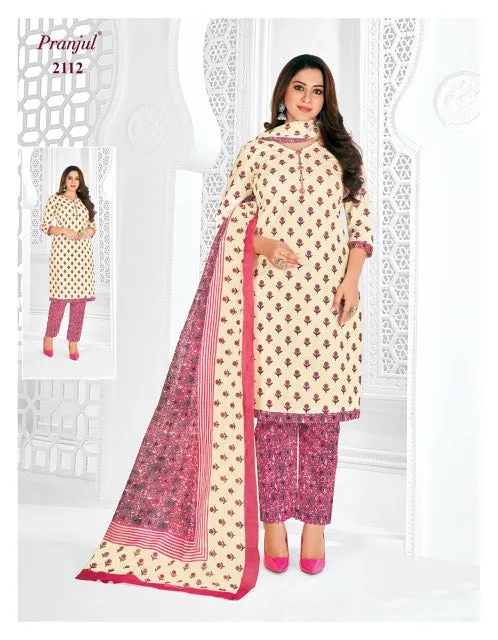 Pranjul Priyanshi Vol 21 Cotton Churidar Material (440x36)