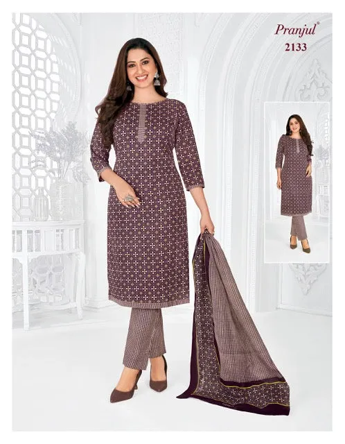 Pranjul Priyanshi Vol 21 Cotton Churidar Material (440x36)