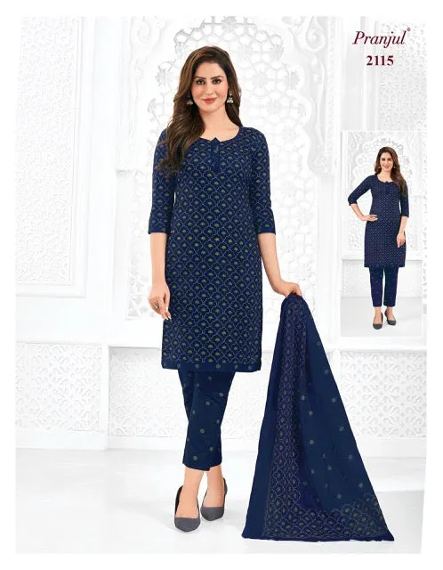 Pranjul Priyanshi Vol 21 Cotton Churidar Material (440x36)