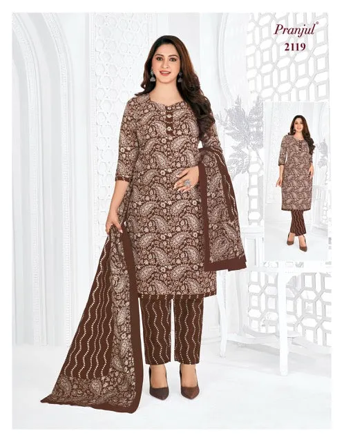 Pranjul Priyanshi Vol 21 Cotton Churidar Material (440x36)